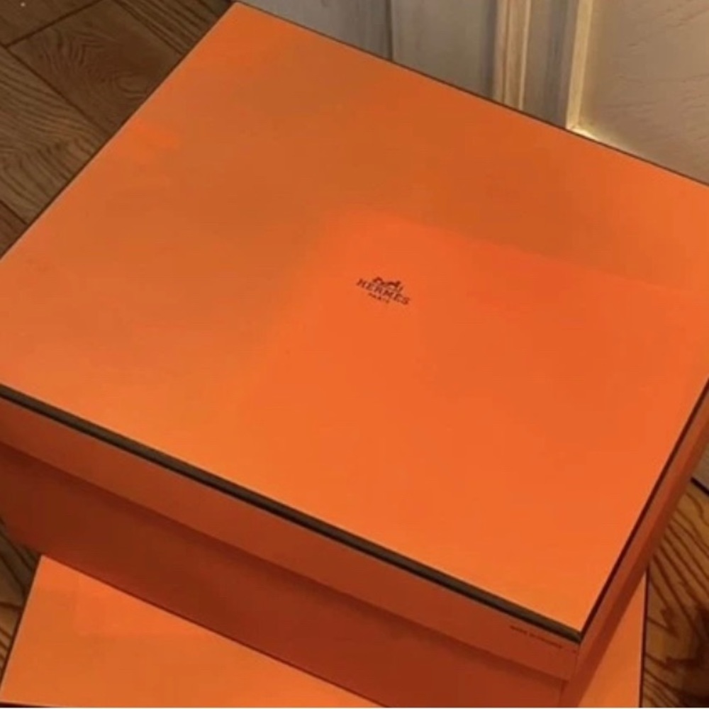 Hermes- Authentic Empty New Box With Ribbon! Larg… - image 1